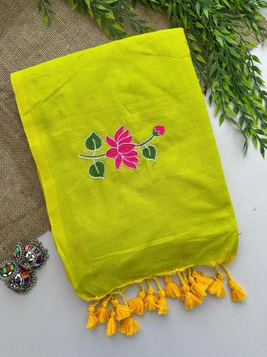 Blousewala khadi cotton saree collection surat